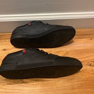 Gucci black leather sneakers size 35